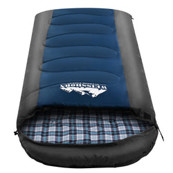 Sleeping Bag Single Thermal Camping Hiking Tent Blue -20°C
