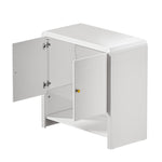 Buffet Sideboard Storage Cabinet White 2 Doors Cupboard for Dining Room