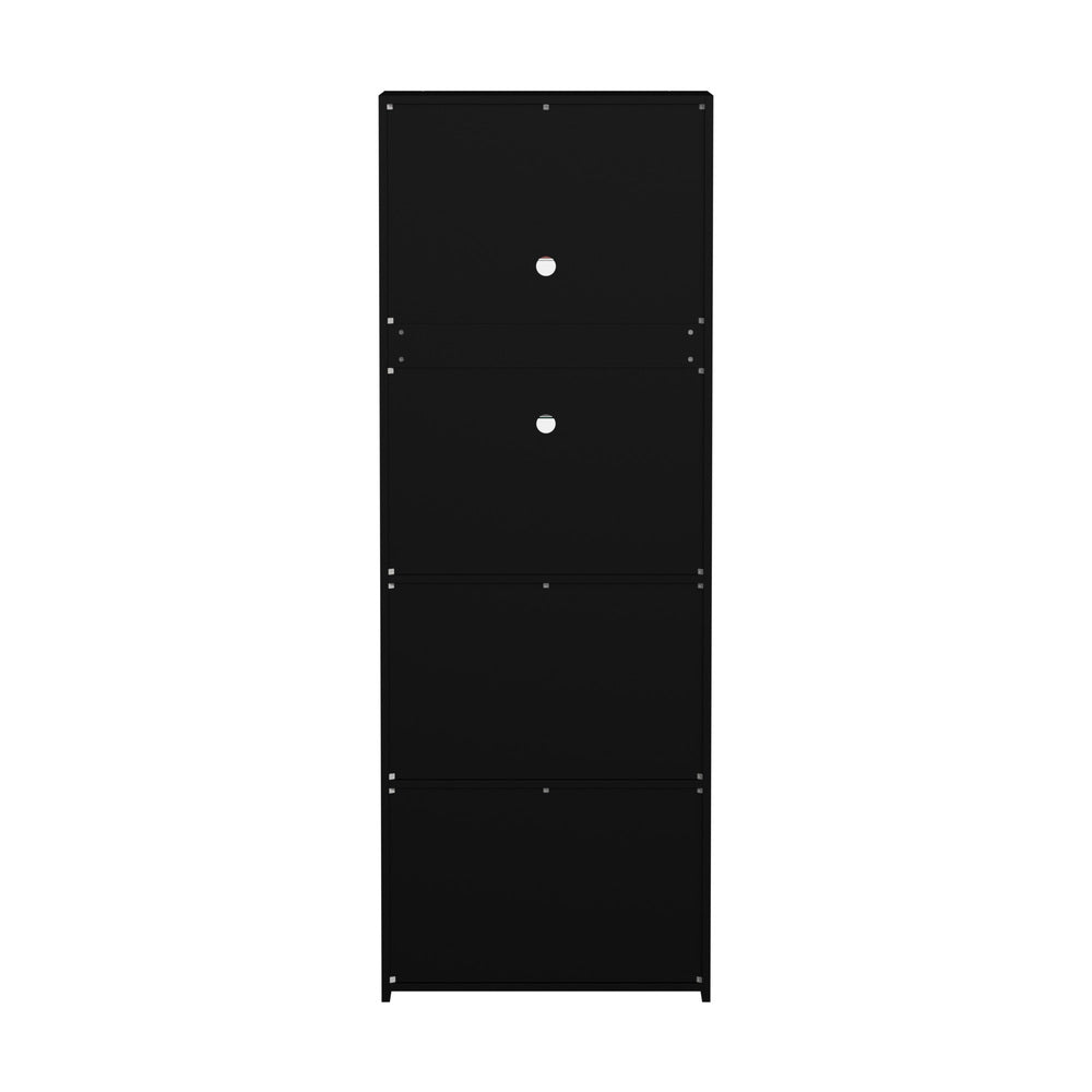 LED Display Cabinet Tall Sideboard High Gloss | HomeAndLiving