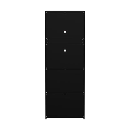 LED Display Cabinet Tall Sideboard High Gloss | HomeAndLiving