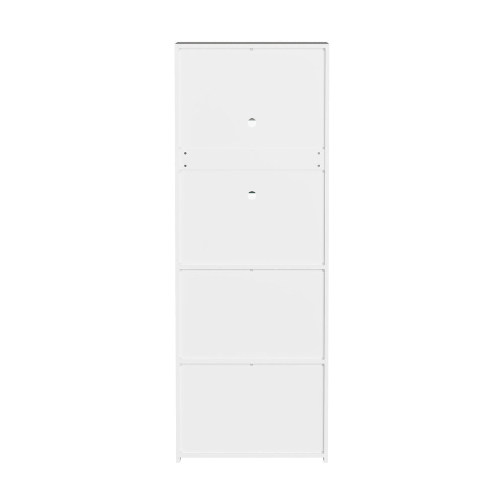 Display Cabinet Sideboard High Gloss Cupboard LED White