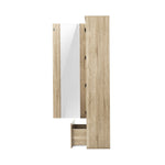 Display Cabinet Buffet Sideboard LED Light High Gloss Door Natural
