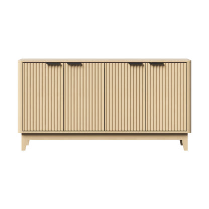 Buffet Sideboard Storage Cabinet 4 Doors Cupboard White