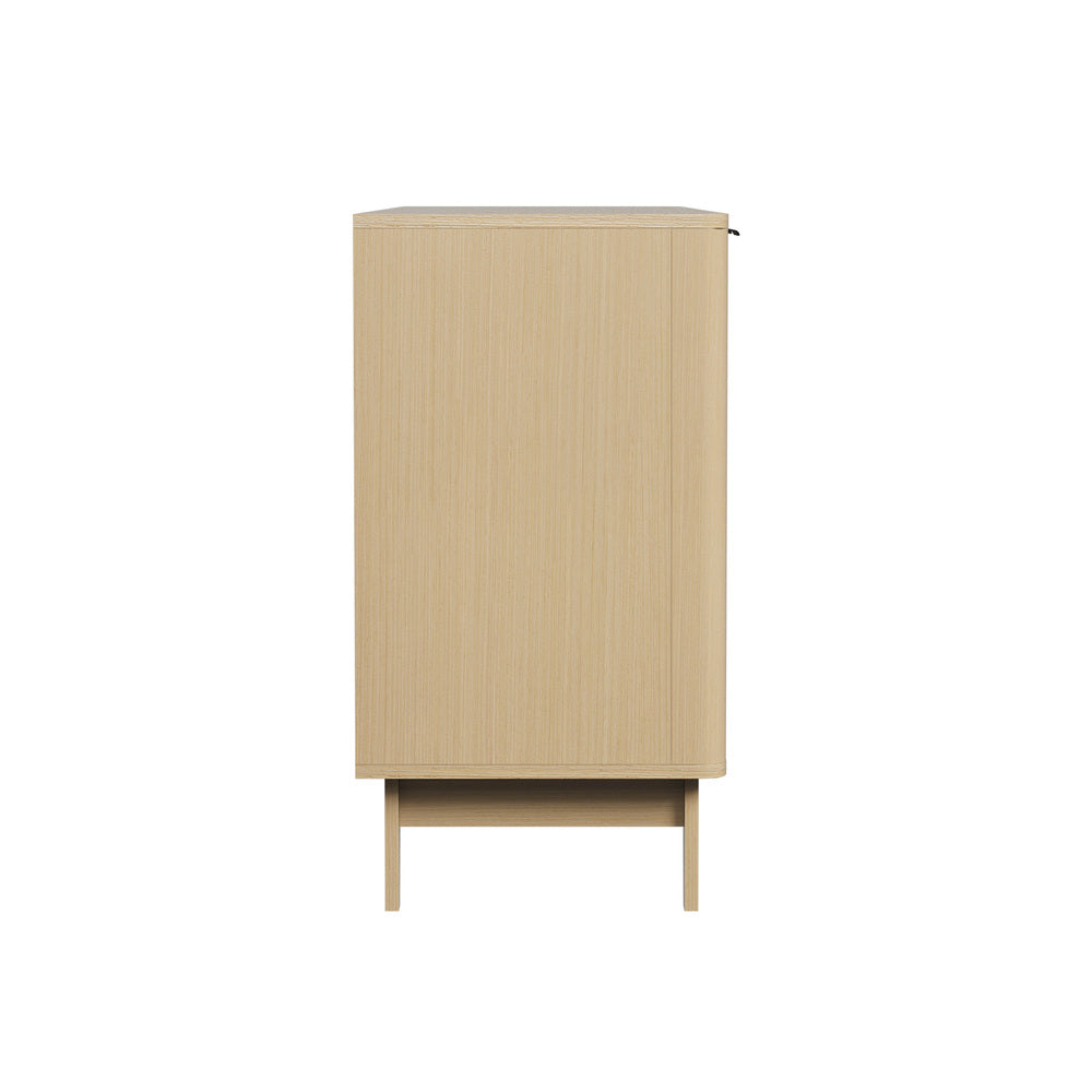 Buffet Sideboard Storage Cabinet 4 Doors Cupboard White