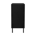 2x Sideboard Storage Cabinet Cupboard 2 Doors Table Walnut Wood Furniture