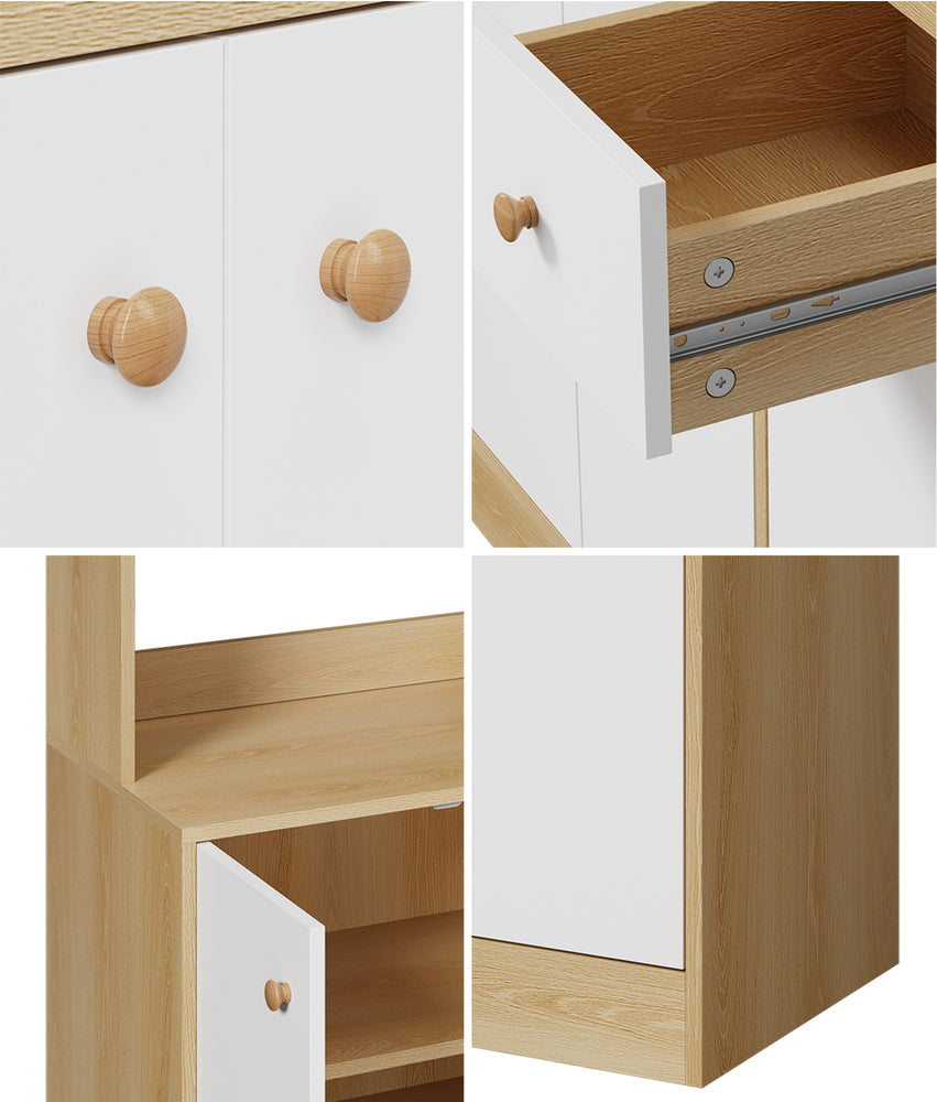 Buffet Sideboard Storage 5 Drawers Cabinet Kitchen Pantry Cupboard
