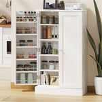 Buffet Sideboard Cabinet 2 Doors Cupboard Pantry Kitchen Storage White