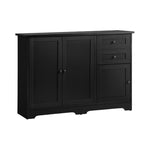 Buffet Sideboard Kitchen Hallway Drawers Table Black