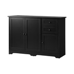 Buffet Sideboard Kitchen Hallway Drawers Table Black