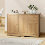 Buffet Sideboard Storage Cabinet Hallway Cupboard Natural Wood Finish