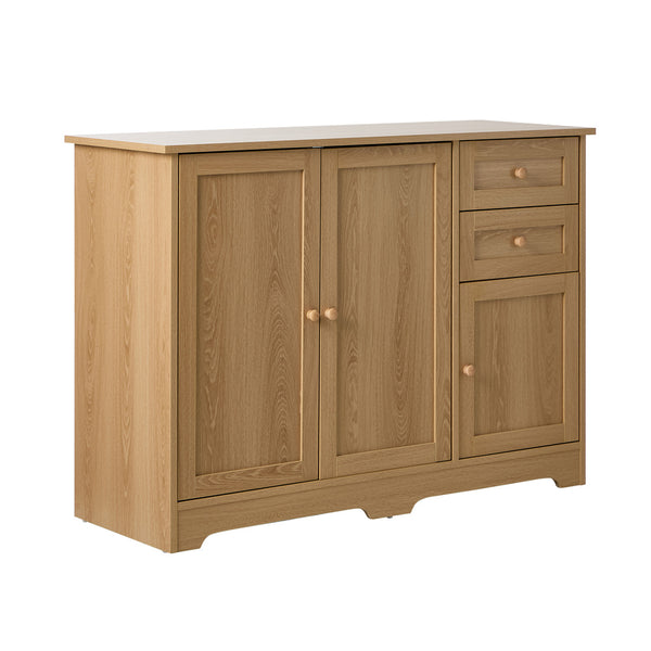  Buffet Sideboard Storage Cabinet Hallway Cupboard Natural Wood Finish