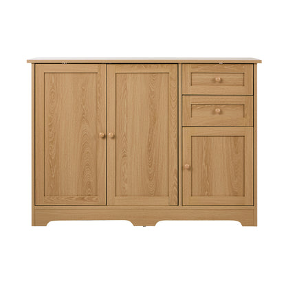 Buffet Sideboard Storage Cabinet Hallway Cupboard Natural Wood Finish