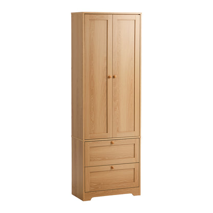 Natural Sideboard Storage Cabinet 60x30x175.5cm