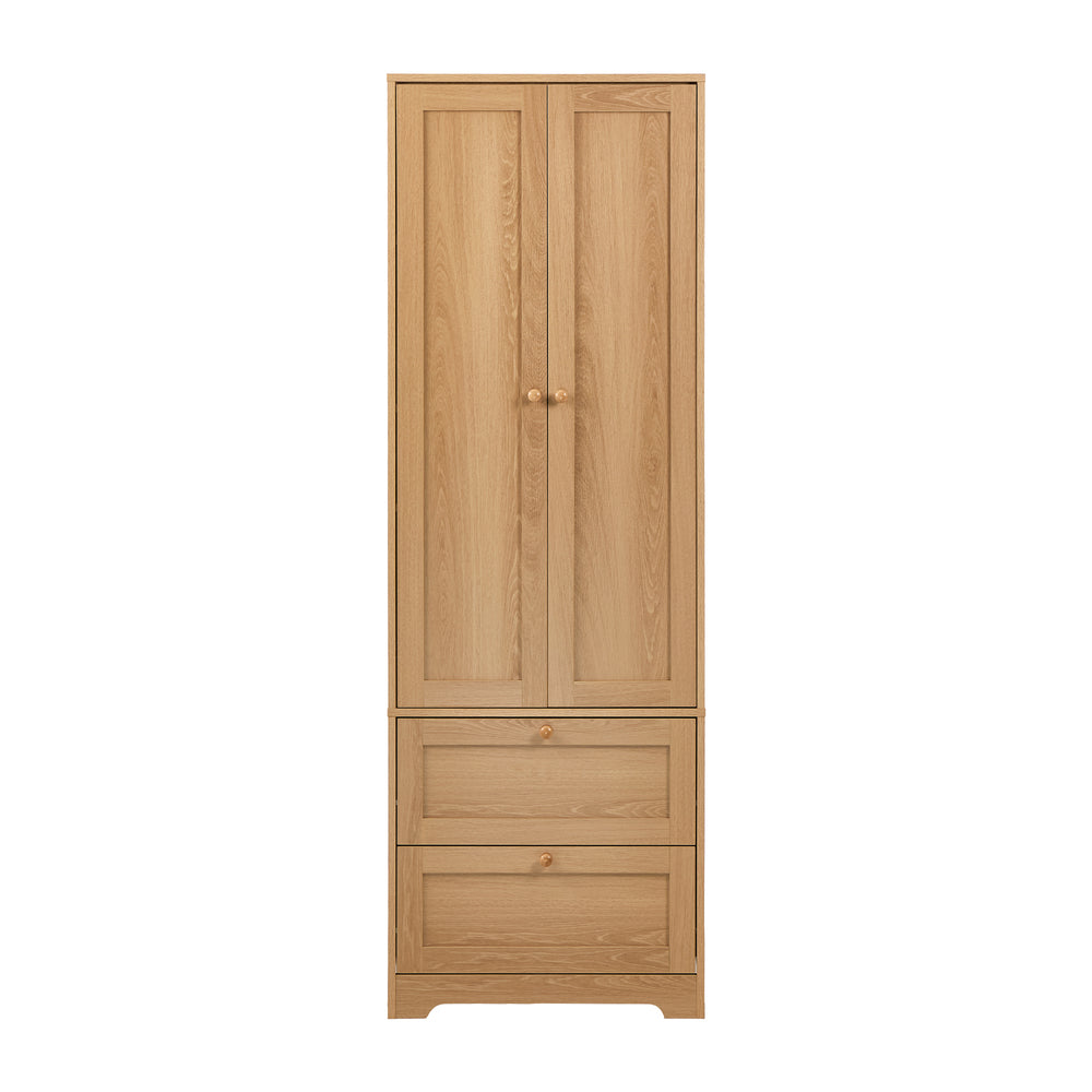Natural Sideboard Storage Cabinet 60x30x175.5cm