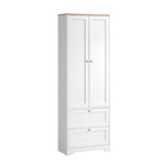Sideboard with Display Shelf and Drawer White