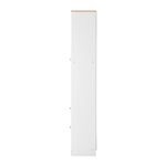 Sideboard with Display Shelf and Drawer White