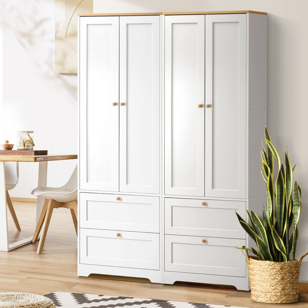  2x Buffet Sideboard Storage Cabinet Cupboard Hallway Wardrobe