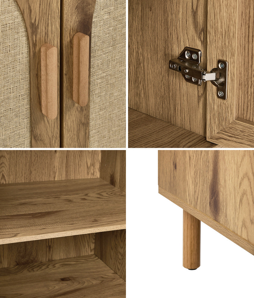 Rattan Sideboard Storage Cabinet 150cm | HomeAndLiving