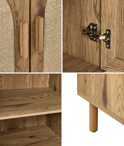 Rattan Sideboard Storage Cabinet 150cm | HomeAndLiving