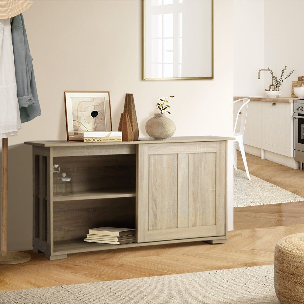 Buffet Sideboard Storage Cabinet Kitchen Table Natural