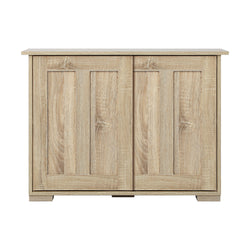 Elegant Sliding Doors: Sideboard Buffet Cabinet for Stylish Hallway Décor-Wood\White