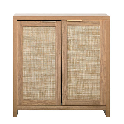Rattan Buffet Sideboard Storage Cabinet for Kitchen & Hallway Table