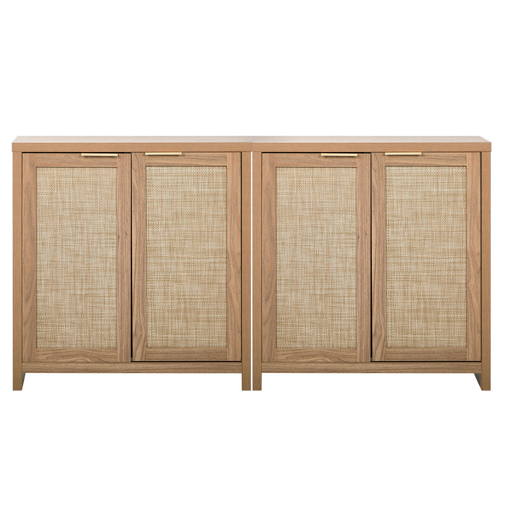 2x Buffet Sideboard Storage Cabinet Cupboard Hallway Table