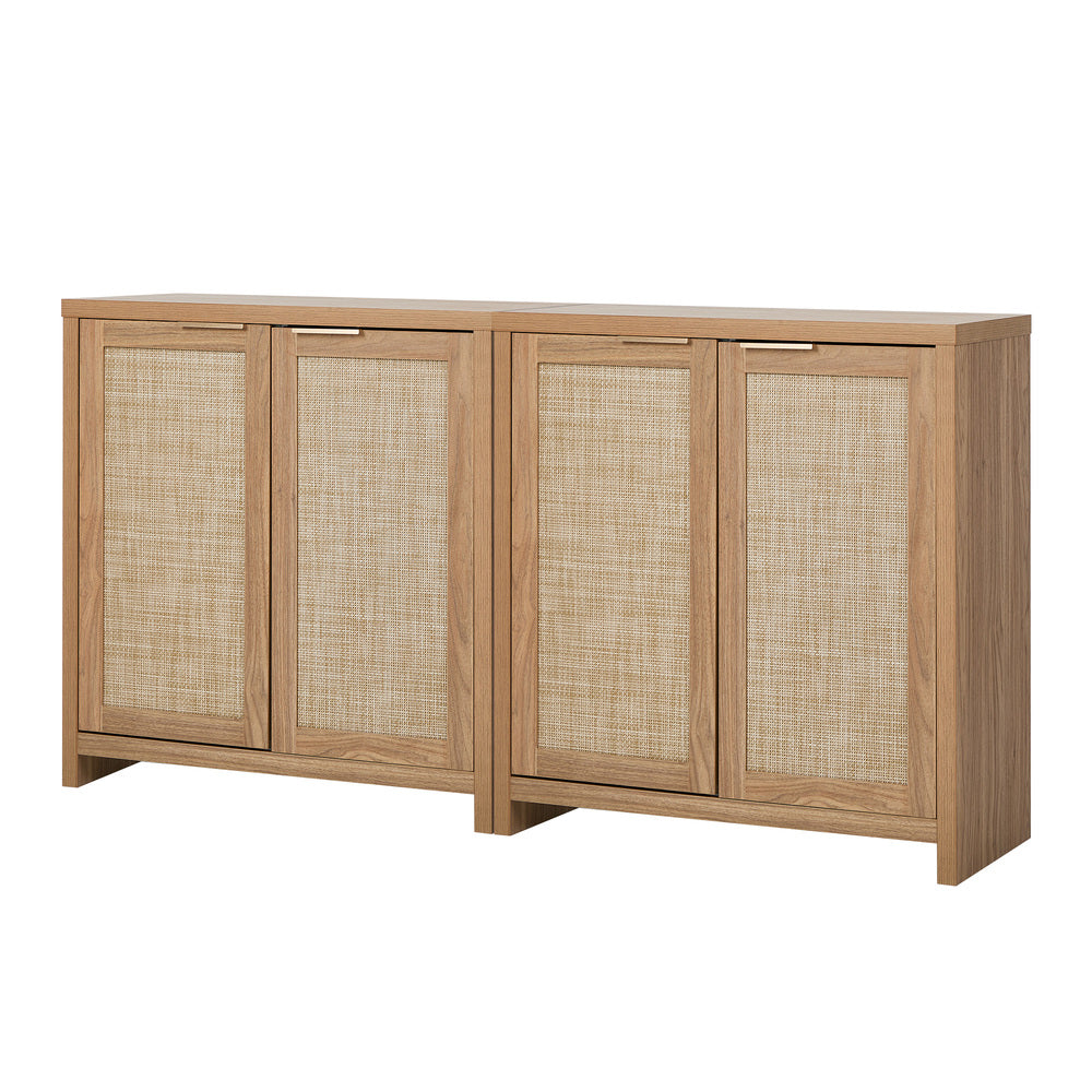 2x Buffet Sideboard Storage Cabinet Cupboard Hallway Table