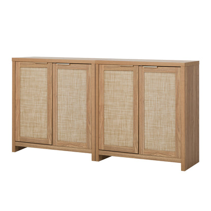 2x Buffet Sideboard Storage Cabinet Cupboard Hallway Table