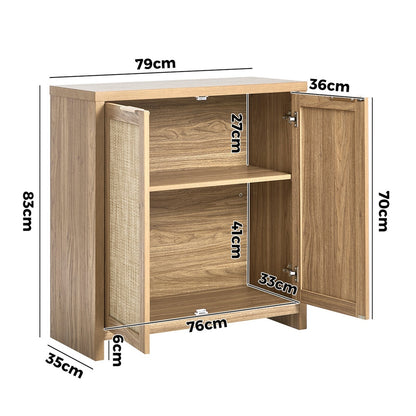2x Buffet Sideboard Storage Cabinet Cupboard Hallway Table