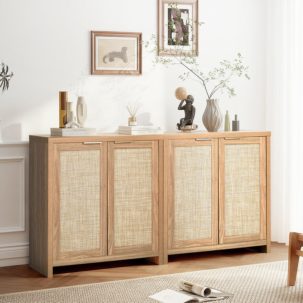 2x Buffet Sideboard Storage Cabinet Cupboard Hallway Table