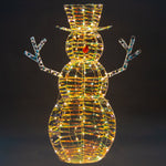 Christmas Snowman Twinkle Lights Iridescent Indoor Outdoor 120cm