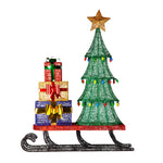 Christmas Display Sled with Tree and Presents -  183cm