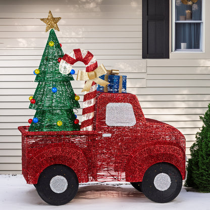1.4m Christmas Tree Truck Indoor Outdoor Display Decoration LED Lights Front Yard