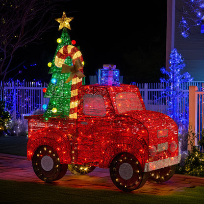 1.4m Christmas Tree Truck Indoor Outdoor Display Decoration LED Lights Front Yard