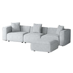 Modular Sofa Chaise Set 4/5/6-Seater Grey