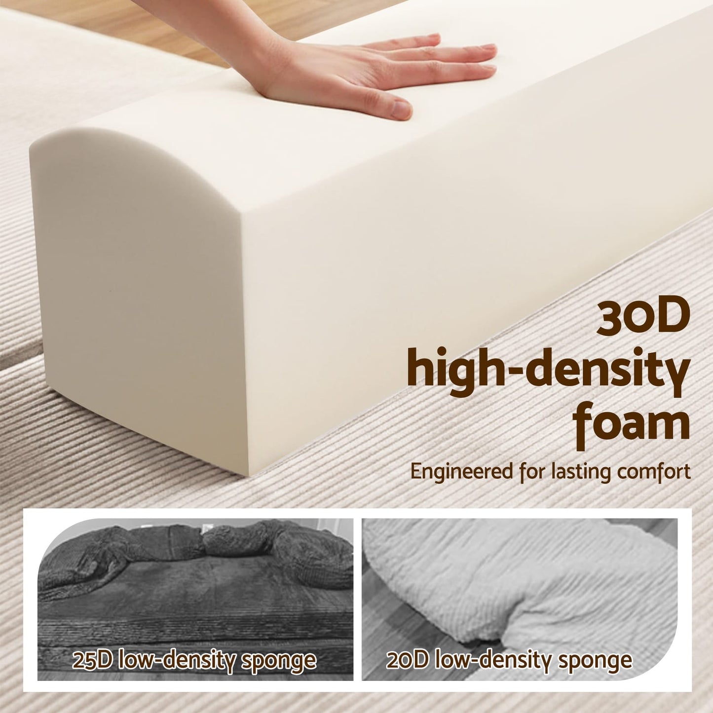Black sofa bed 200x120x58cm, view 6