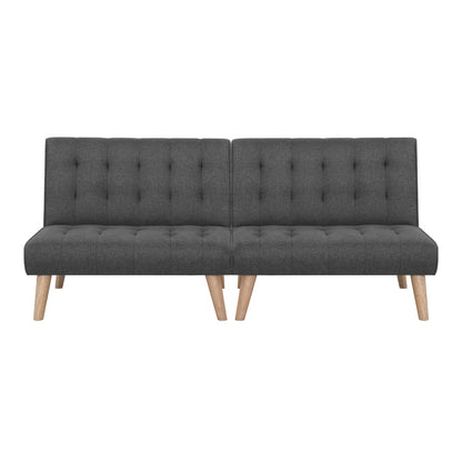 2x Sofa Bed Couch Single Seater Fabric Grey