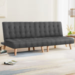 2x Sofa Bed Couch Single Seater Fabric Grey