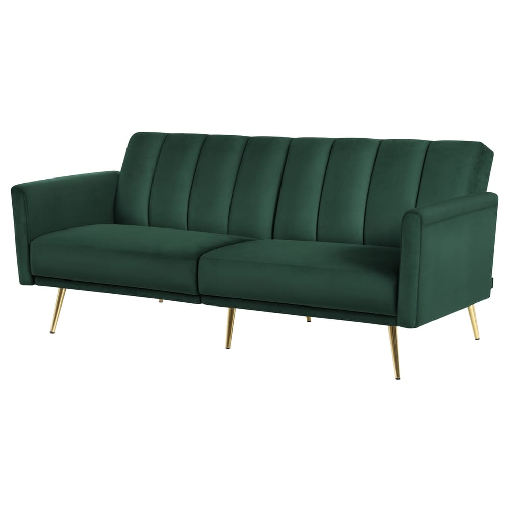 Velvet Sofa Bed 3 Seater 174x82x77cm