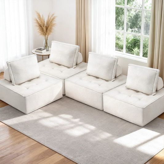 Floor Sofa Lounge Chair 4 Seater 86x86x76cm