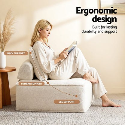 Floor Sofa Lounge Chair 4 Seater 86x86x76cm