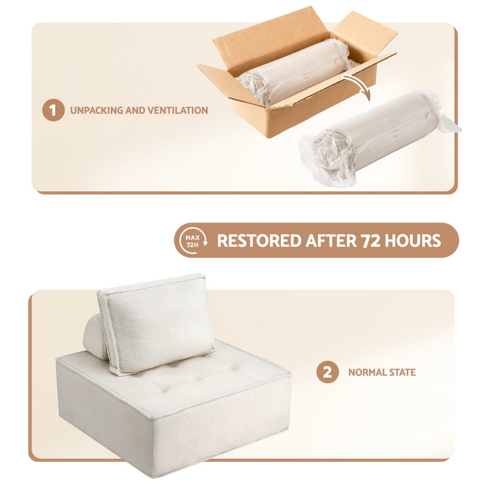 Floor Sofa Lounge Chair 4 Seater 86x86x76cm