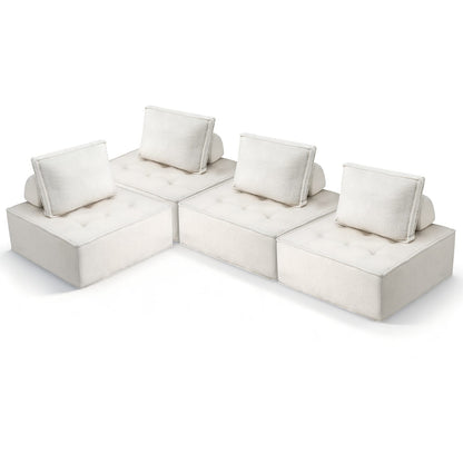 Floor Sofa Lounge Chair 4 Seater 86x86x76cm