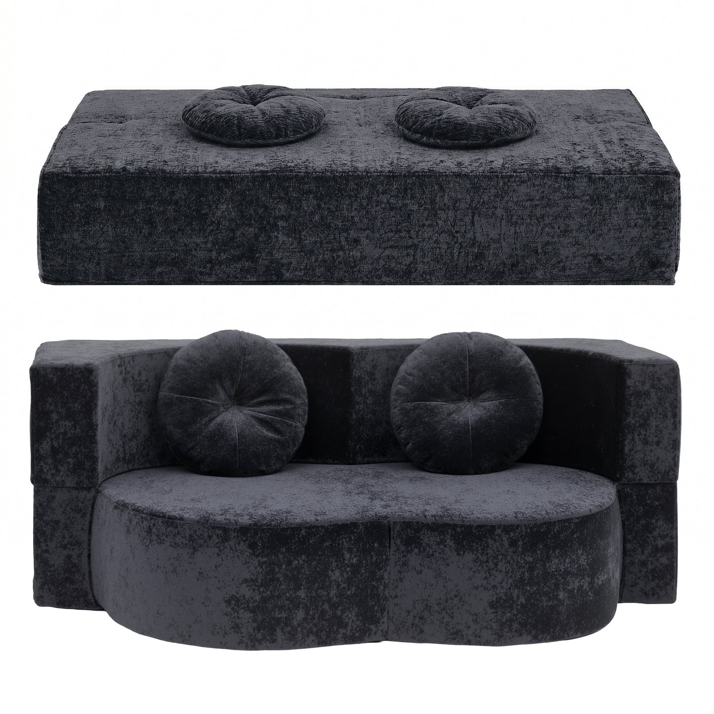 Convertible Sofa Bed Folding Sleeper Couch | HomeAndLiving - 3