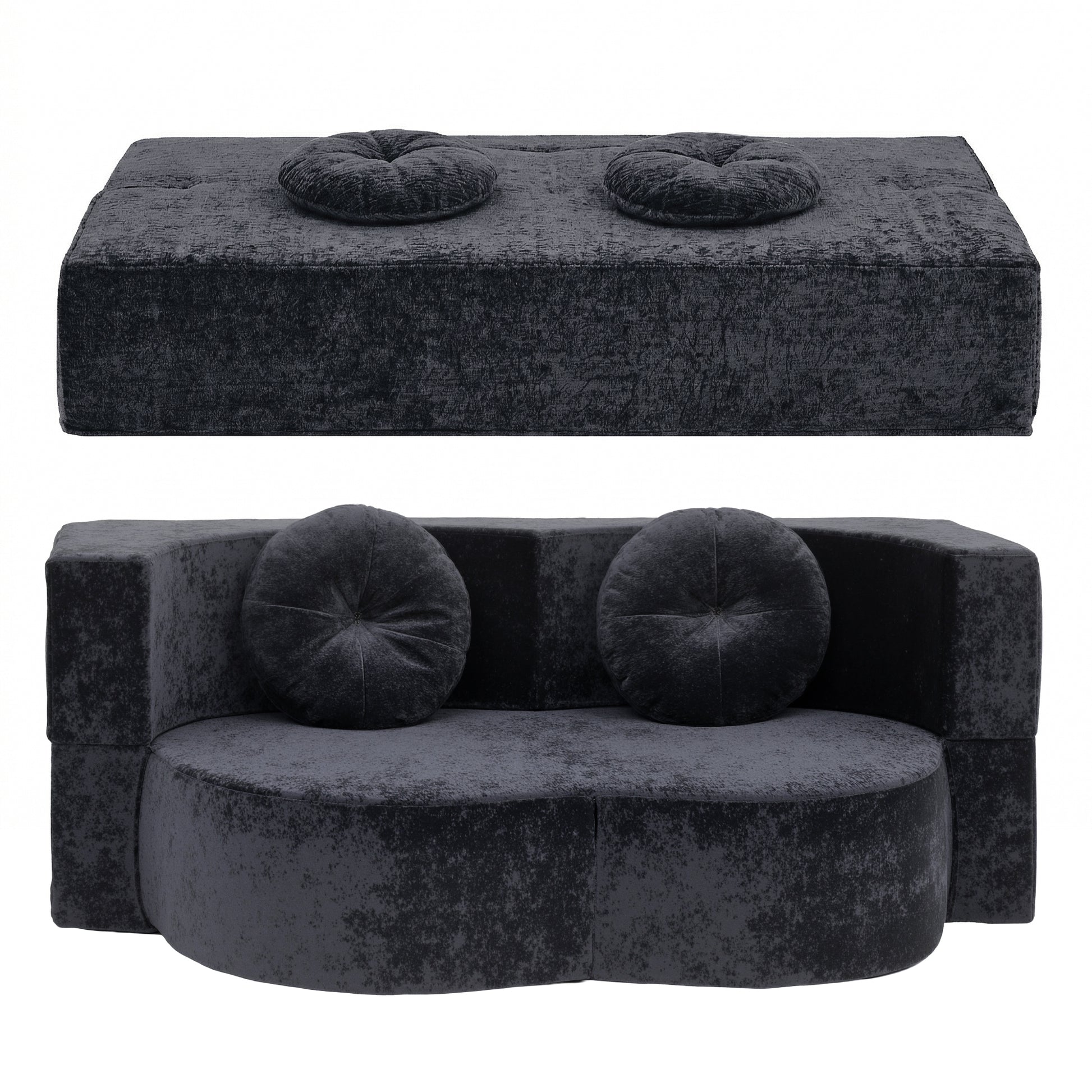 Convertible Sofa Bed Folding Sleeper Couch | HomeAndLiving - 3