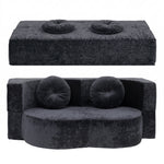 Convertible Sofa Bed Folding Sleeper Couch | HomeAndLiving