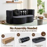 Convertible Sofa Bed Folding Sleeper Couch | HomeAndLiving