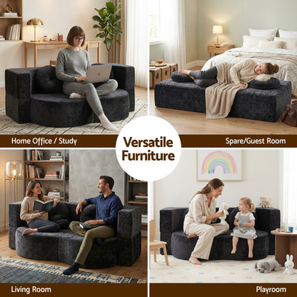 Convertible Sofa Bed Folding Sleeper Couch | HomeAndLiving - 8
