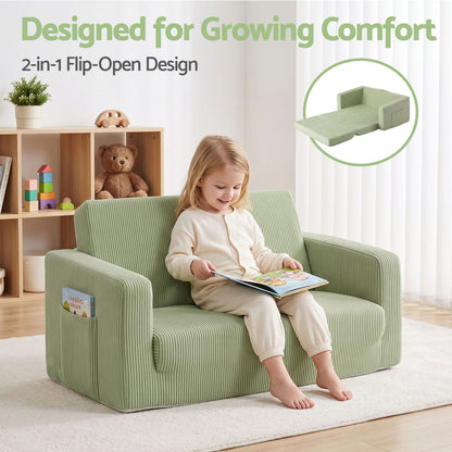 Green sofa king, view 6